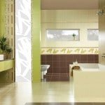 Керамічна плитка для ванної: дизайн, фото колекція