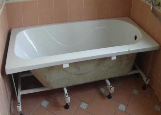 Установка акрилової ванни своїми руками