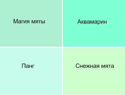 Мятний колір в інтерєрі