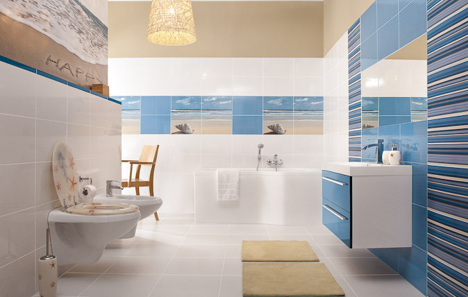 Настінна плитка у ванну кімнату, які є види і як вибрати