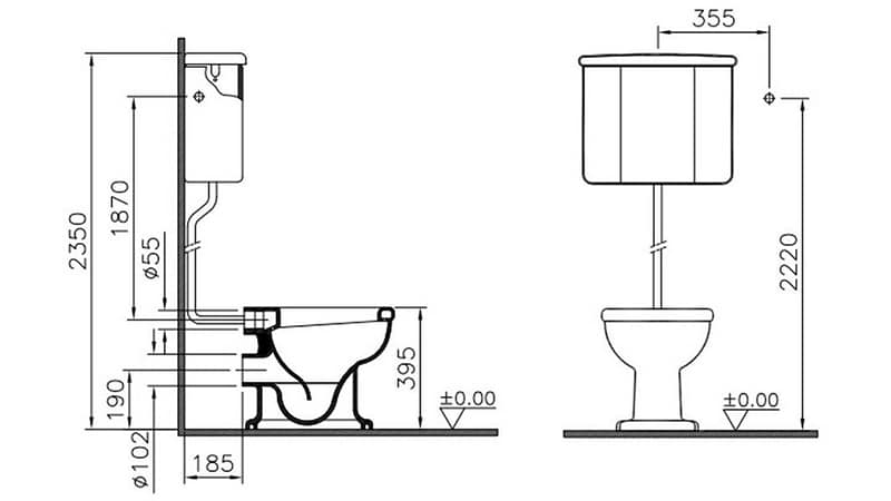 Унітаз з високим бачком: як правильно вибрати