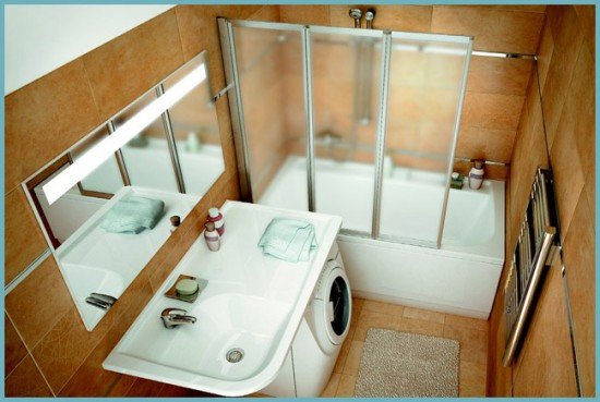 Раковина латаття: вибираємо і розміщуємо над пральною машиною