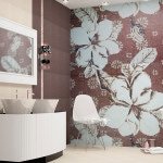 Панно з плитки для ванної кімнати: фото інтерєру