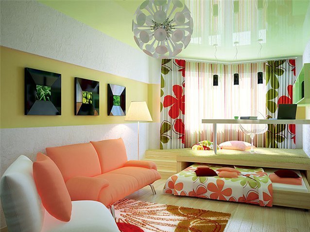 Інтерєр вітальні спальні: цікаві і функціональні рішення