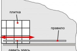 Як приклеїти плитку на гіпсокартон: укладання по діагоналі, вразбежку