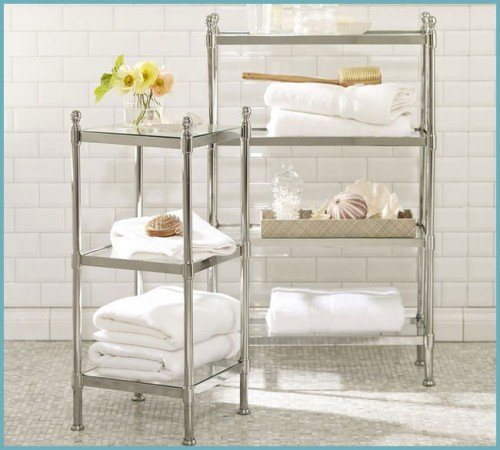 Як вибрати етажерку для ванної кімнати: розбираємося у видах і матеріалах