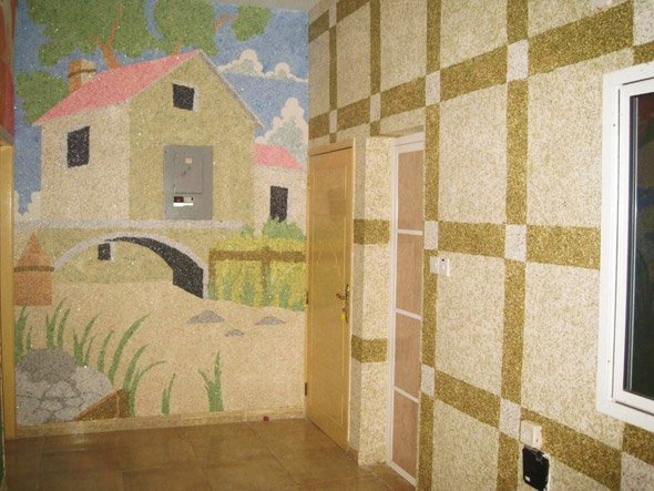 Як правильно наносити (клеїти) рідкі шпалери на стіну і стелю Як правильно наносити (клеїти) рідкі шпалери на стіну і стелю