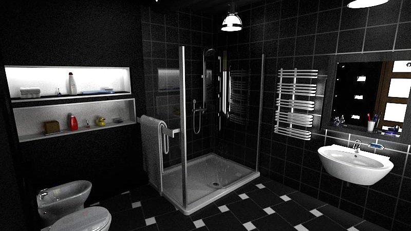 Кольорова плитка для ванної: фото зразків