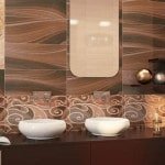 Настінна плитка для ванної: колекція фото