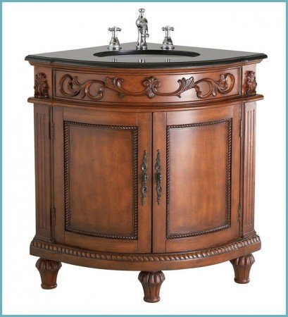 Кутова раковина з тумбою: зберігаємо простір у ванній кімнаті