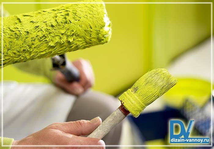 Фарбування стін у ванній кімнаті своїми руками і підготовка (фото)