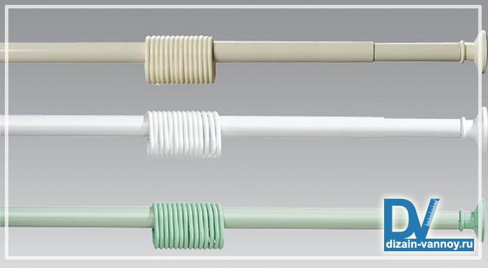 Кутові карнизи для ванної   види г образних і телескопічних штанг