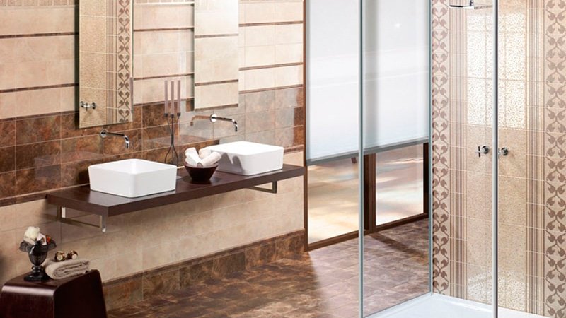 Плитка під мармур для ванної кімнати