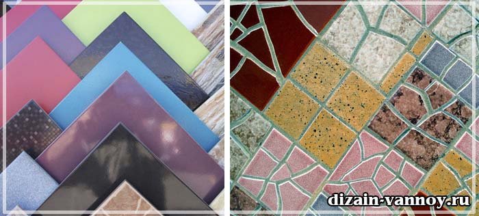 Керамічна плитка і керамограніт на підлогу у ванній