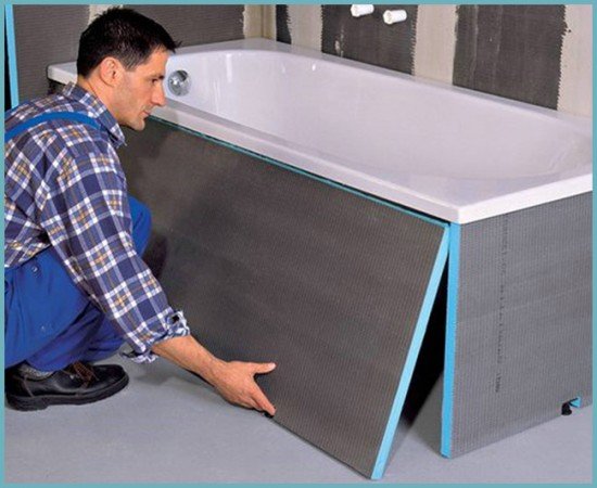 Як зробити декоративний екран або нішу під ванну своїми руками