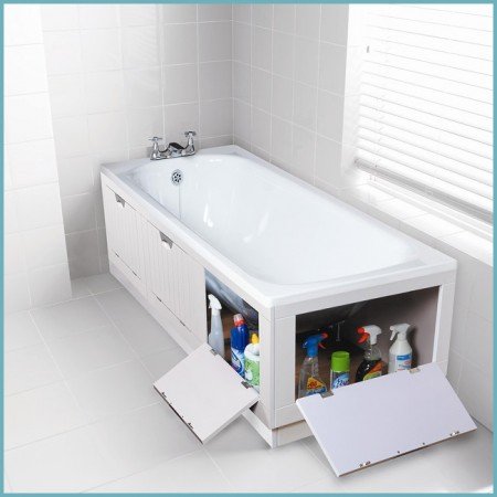 Екран під ванну з пластикових панелей: робимо своїми руками