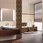 Золота плитка для ванної кімнати: нетипової дизайн