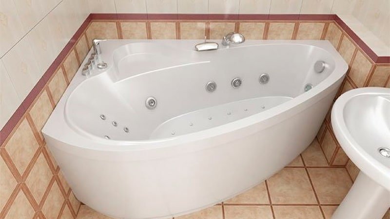 Ванни акрилові: кутові асиметричні