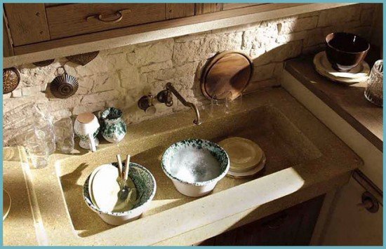 Вибираємо камяну мийку для кухні