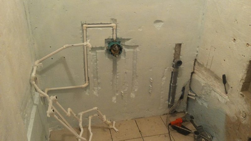 Вбудовуваний змішувач для душу прихованого монтажу