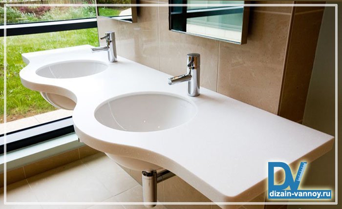 Стільниця для ванної кімнати фото дизайну інтерєру і меблів Стільниця для ванної кімнати фото дизайну інтерєру і меблів