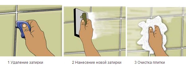 Цвіль у ванній на швах плитки, способи її усунення