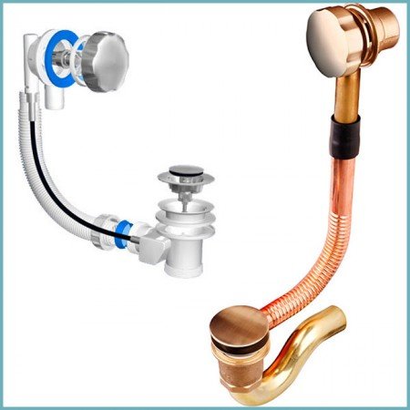 Вибираємо кращу систему злив перелив для ванни