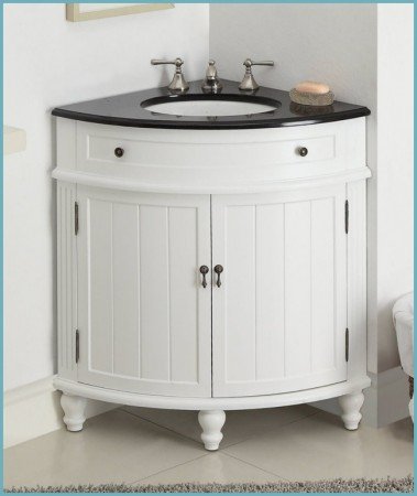 Кутова раковина з тумбою: зберігаємо простір у ванній кімнаті