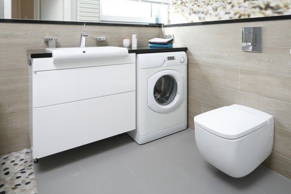 Види раковин з тумбою під пральну машину, особливості їх встановлення Види раковин з тумбою під пральну машину, особливості їх встановлення