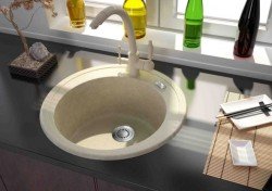 Розбираємося з мийками з штучного каменю для кухні Розбираємося з мийками з штучного каменю для кухні