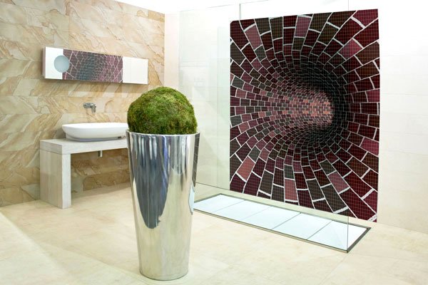 Панно з плитки в ванну, як вибрати і існуючі види