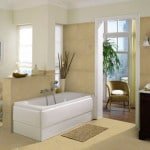 Золота плитка для ванної кімнати: нетипової дизайн