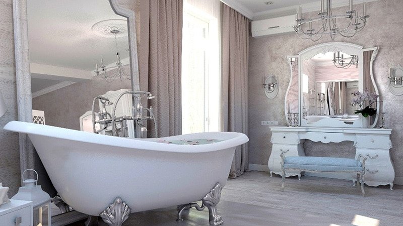 Кольорова плитка для ванної: фото зразків