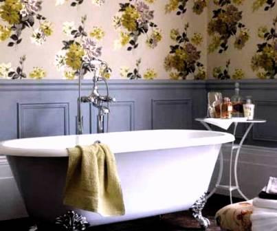 Шпалери в ванну кімнату, їх види та правила підбору