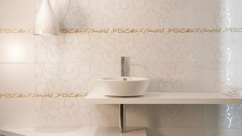 Італійська плитка для ванної кімнати: фото зразки