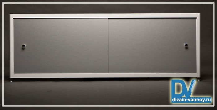 Дзеркальний екран під ванну   установка скляного екрану і каркаса