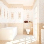 Керамічна плитка для ванної: дизайн, фото колекція