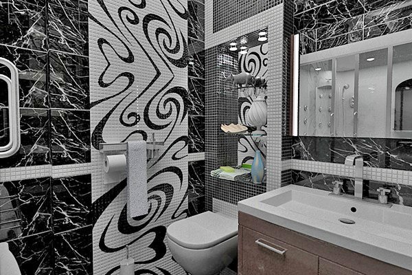 Панно з плитки для ванної: різновиди та технологія самостійної установки Панно з плитки для ванної: різновиди та технологія самостійної установки