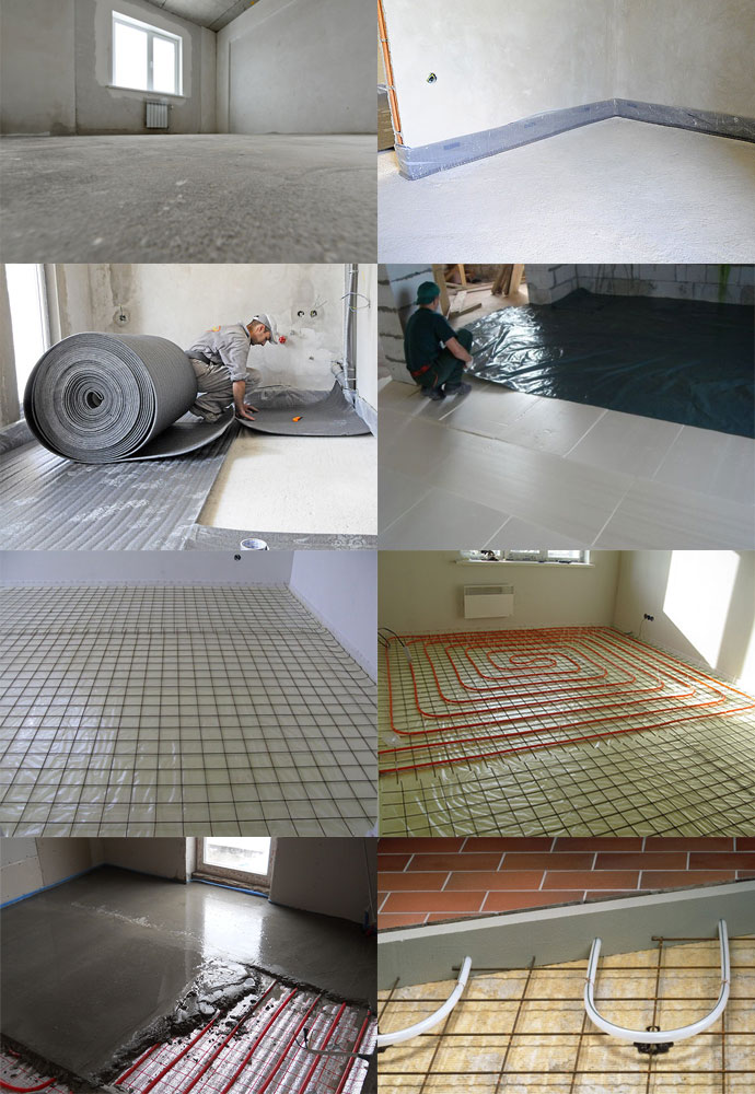 Як зробити теплий підлога водяна своїми руками, докладна інструкція