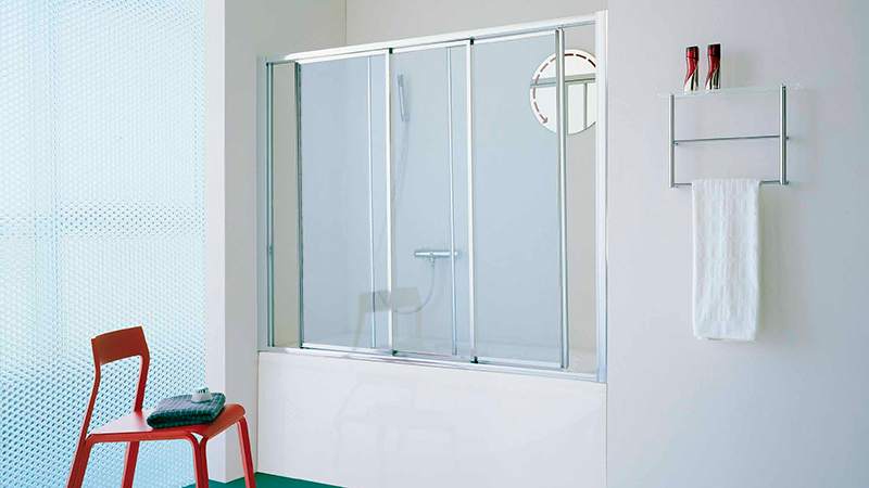 Ширма для ванної розсувна із скла