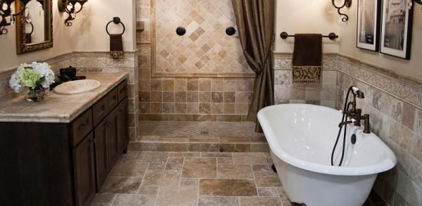 Мармурова плитка для ванної — яку вибрати (фото і відео)