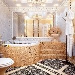 Плитка мозаїка для ванної кімнати: фото дизайну інтерєру