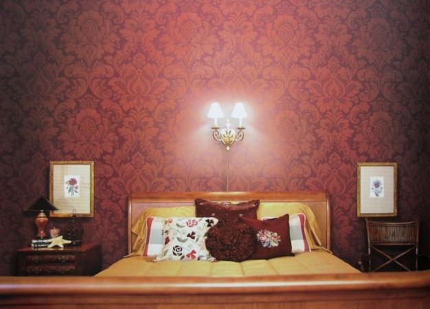Які вибрати шпалери для спальні : колір, візерунок, матеріал, фото