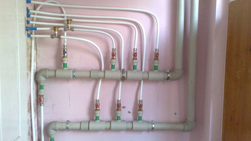 Розводка труб у ванній своїми руками поліпропіленом