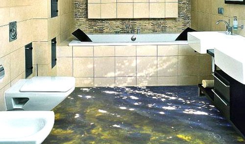 Інтерєр ванної кімнати поєднаної з туалетом