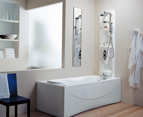 Душова панель з тропічним душем і змішувачем, які бувають види