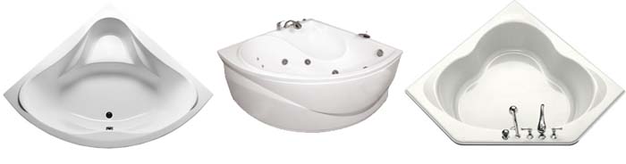 Кутова ванна, види і форми, як вибрати