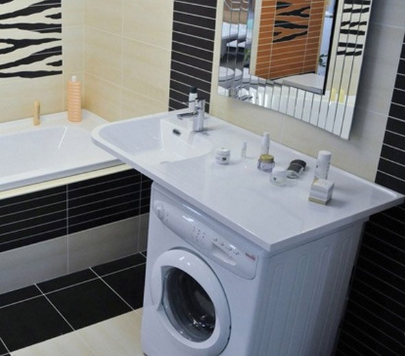 Раковина над пральною машиною: рекомендації по вибору і установці своїми руками Раковина над пральною машиною: рекомендації по вибору і установці своїми руками