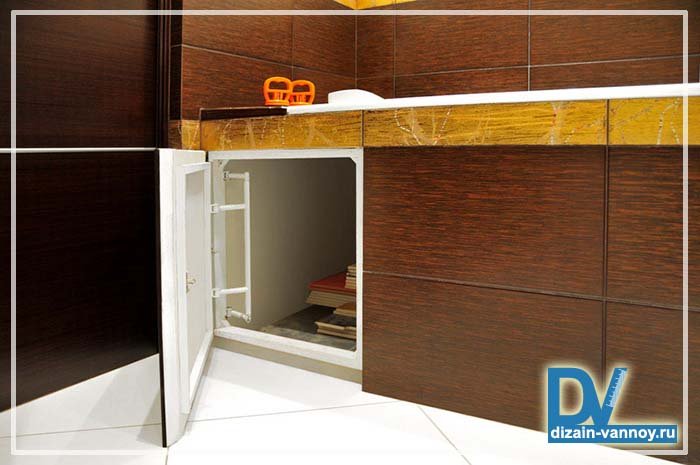 Оглядовий люк у ванній під плитку   види і вибір лючка