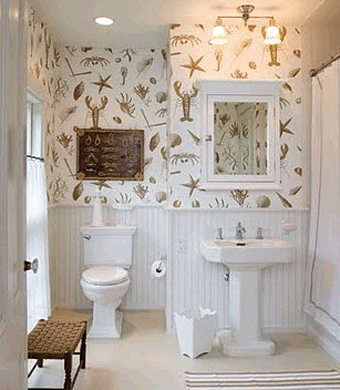 Шпалери в ванну кімнату, їх види та правила підбору